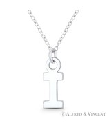Initial Letter &quot;I&quot; 20x7mm (0.8in x 0.3in) Charm Pendant in .925 Sterling... - $25.73+