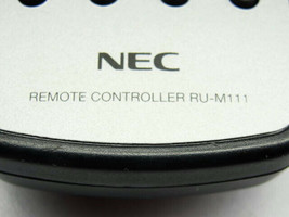 NEC RU-M111 Genuine Remote Control Only Cleaned Tested Working No Battery - $24.74
