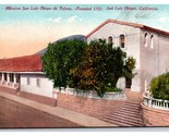 San Luis Obispo Missione California Ca Unp DB Cartolina O14 - £3.17 GBP