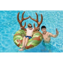 Poolmaster Camo Inflatable Swimming Pool Party Float (48 Inch), Green, B... - $55.99