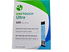 One Touch Ultra Test Strips ~ Box Of 100 ~ Exp 05/31/2025 ~ Factory Sealed - £33.82 GBP