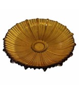 Blenko Honey Amber 12” Round Glass Dish Tray Vtg Bowl - $49.45