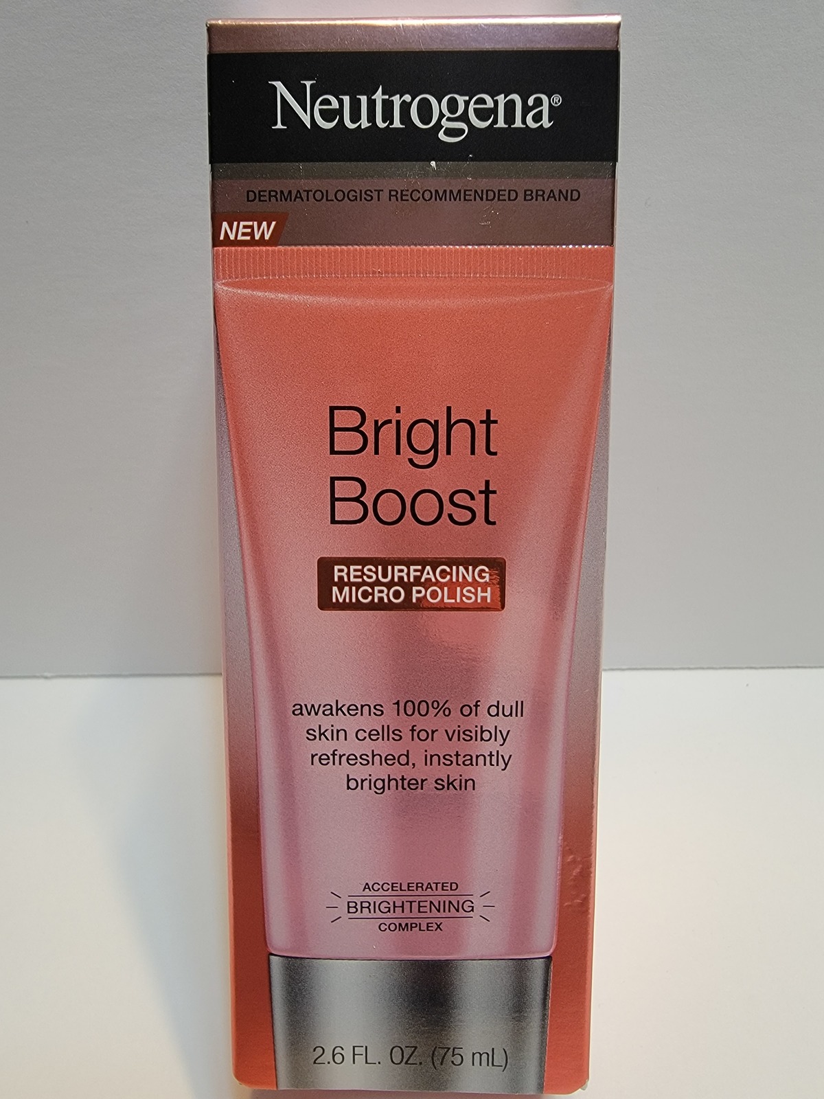 New Neutrogena Bright Boost Resurfacing Micro Polish Skin Care 2.6 Oz NIB - $10.00