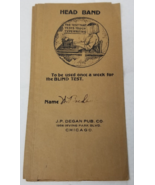 Head Band Touch Typing Test Hood 1925 JP Degan Publishing Chicago - $18.95