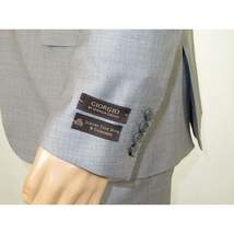 Men's Soft Wool Cashmere Light Gray Business Suit Giorgio Cosani 900-03 Gray New image 7