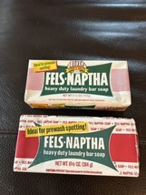 Fels Naptha Heavy Duty Laundry Bar Soap 6.5 oz Vintage Original Purex USA Two - $13.49