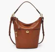 New Fossil Talulla Small Hobo Leather Brandy - £75.86 GBP
