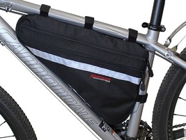 Bushwhacker Fargo Black - Large Triangle Bicycle Frame Bag W/ Reflective... - £31.46 GBP