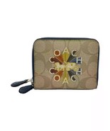 COACH Rainbow double zip around wallet F76754 light khaki denim NWT LQQK - $136.75 CAD