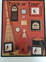 Trick Or Treat Cross Stitch Patterns Leaflet T&amp;N Designs Witch Vampire Halloween - £4.78 GBP