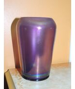 Art Glass Vase 5.5 Purple / Amethyst Iridescent Carnival antique art dec... - $89.99