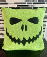 Sweet Street Halloween Beaded Pillow Frankenstein Green Monster Ghoul 14... - $42.91 CAD