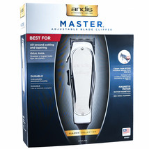 Andis Master Hair Clipper Adjustable Blade, Silver #01557 - £86.57 GBP