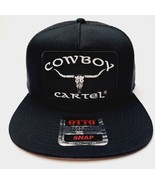 Cowboy Cartel Embroidered Patch Flat Bill Mesh Snapback  Cap Hat  - £22.20 GBP
