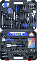146 PCS Auto Repair Tool Kit, General Hand Tool Kits with Plastic Toolbox Case - £53.19 GBP