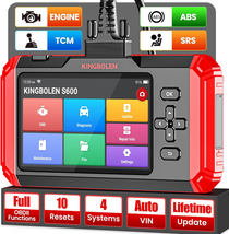  Diagnostic Scanner,4 Systems Code Reader for Engine,At,Srs,Abs,10 Servi... - $358.43