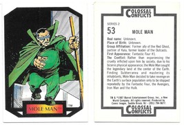 Marvel Colossal Conflicts Series 2 Trading Card #53 Mole Man 1987 Comic Images - £2.35 GBP