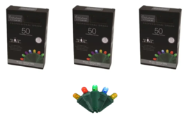 Christmas String Lights Mini LED 25&#39; 50 ct Multicolor, Celebrations 5MM5... - $49.49