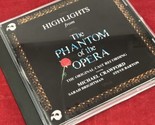 Phantom of the Opera Cast Recording Highlights Musical CD Michael Crawford - $3.95
