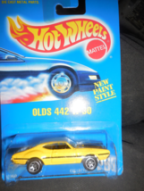 1991 Hot Wheels Silver &quot;Olds 442 W-30&quot; Mint Car On Sealed Card #267 - £2.41 GBP