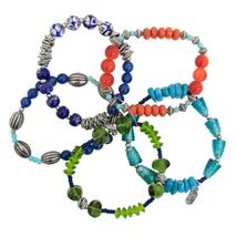 Treska Boho Chic Festival Collection 5-Strand Bead Stretch Bracelet NOW 20% OFF! - £21.84 GBP