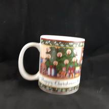 Susan Winget Mug Happy Christmas to All &amp; Goodnight Tree Window &amp; Cat in Chair - $9.89