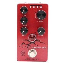 Mosky Crunch Pro Distortion Guitar Pedal 4 Modes with VOL,TONE,GAIN, PRES Button - £34.44 GBP