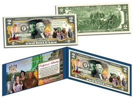 WIZARD OF OZ *Dorothy Ruby Red Slippers* Colorized $2 Bill Legal Tender ... - $297.22 MXN