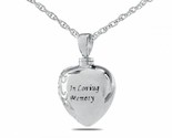 In Loving Memory Stainless Steel Heart Pendant/Necklace Cremation Urn - £59.31 GBP
