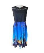 Cute Nextmia Halloween Black Cat Dress Retro MCM style Cocktail Casual s... - $24.75