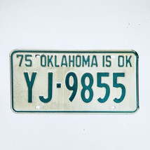 1975 United States Oklahoma Oklahoma County Passenger License Plate YJ-9855 - €11,20 EUR