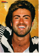 George Michael teen magazine pinup clipping Bravo magazine gold earing t... - $3.50