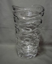 Flowing  9 Inch Tall Mikasa Crystal &quot;Atlantic &quot;Vase - £28.30 GBP