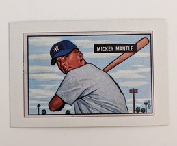 Mickey Mantle 1951 Bowman Baseball Card Replica - £7.99 GBP