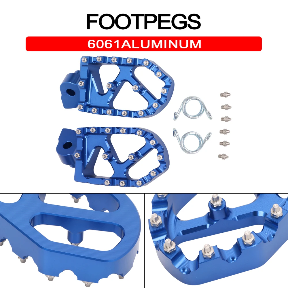 Motorcycle Accessories CNC Foot Pegs Footpegs Footrests   YZ85 YZ250 YZ250F WR25 - £172.53 GBP