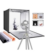 NEEWER Photo Studio Light Box, 16&quot; x 16&quot; Shooting Light Tent with Adjust... - £100.34 GBP