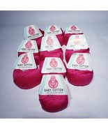 Lot of 10 Stahl Wolle Baby Cotton 25 g Pink Yarn Skeins/Balls Color 4307 - £37.20 GBP