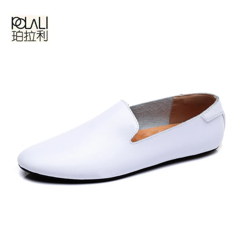 High Quality Leather Men Casual Shoes Slip On Fashion Mens Loafers Brand Designe - £27.56 GBP