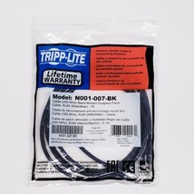 Tripp Lite N001-007-BK Cat5e / Ethernet 350MHz Patch Cable (RJ45 M/M) 7ft - £9.20 GBP