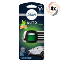 4x Packs Febreze Auto Original Gain Scent Car Vent Clip Odor Air Freshener | 2mL - £20.00 GBP