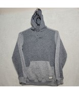 Quick Silver Mens Sweater Size XL Hooded Gray Long Sleeve Pullover - $28.87