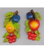 Vintage Miller Studio Chalkware Fruit Pair 1974 Retro Great Condition Ki... - $31.96