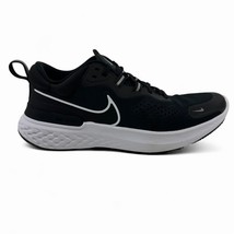 Nike React Miler 2 Black White Smoke Grey Mens Size 8.5 Athletic Sneaker - £81.96 GBP