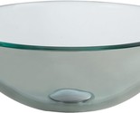 Tempered Glass/Solid Brass Above Counter Round Bathroom Sink, 14 X 14 X ... - $142.98