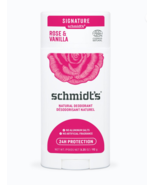 Schmidt&#39;s Rose + Vanilla Natural Deodorant Stick (2.65 oz.) Aluminum-Free - £10.01 GBP