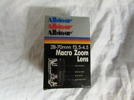 Albinar ADG 28-70mm f/3.5-4.5 MC macro Zoom lens Canon FD vintage camera - £55.77 GBP