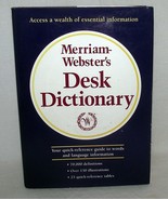 Merriam-Webster&#39;s Desk Dictionary 1995 Reference Guide Words Language De... - £15.49 GBP