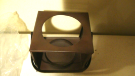 Sturbridge Candle Holder in weathered brown Tin image 4