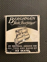 Vintage Berghman Ice Skate Sharpener In Box Metal Universal Adjustable USA 1960s - £3.85 GBP