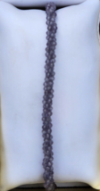 Lavender Amethyst Beaded 3-Row Twisted Bracelet in 925 Sterling (7.5 In) 30 ctw - £15.77 GBP